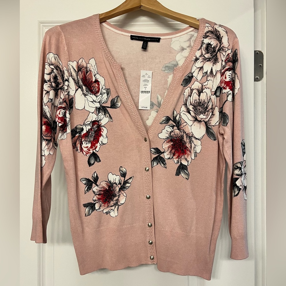 WHBM 3/4 length sweater